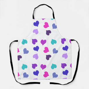 Tablier Coeurs colorés mignons