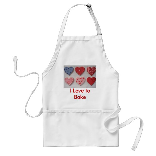 Tablier Coeurs de biscuits Valentine (Devant)