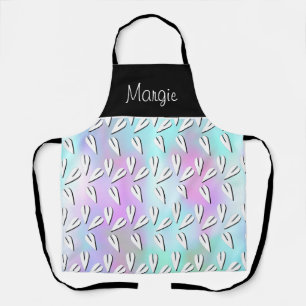 Tablier Cœurs géométriques de la Saint-Valentin Tie Dye pa