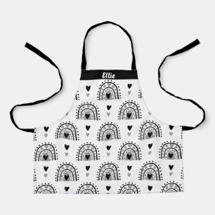 Tablier Coeurs Rainbows Personnalisés Pour Les Filles