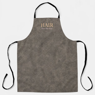 Tablier Coiffeur Personnalisable Texturé Taupe Élégant