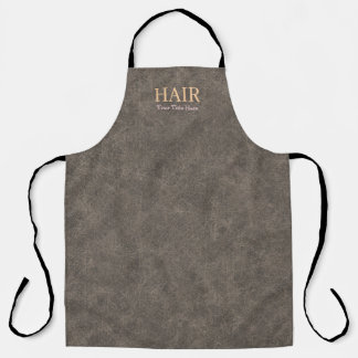 Tablier Coiffeur Personnalisable Texturé Taupe Élégant