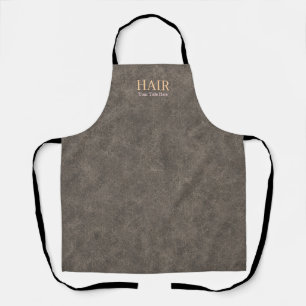 Tablier Coiffeur Personnalisable Texturé Taupe Élégant
