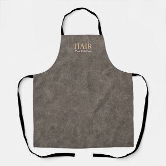 Tablier Coiffeur Personnalisable Texturé Taupe Élégant