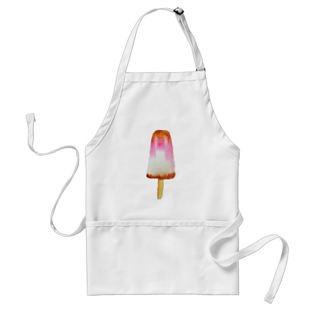 Tablier Cola popsicle mignon aquarelle d'été (Devant)