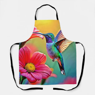 Tablier Colibri vibrant au coucher du soleil