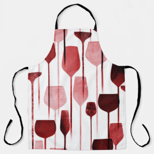 Tablier Collage art : fête boit motif.