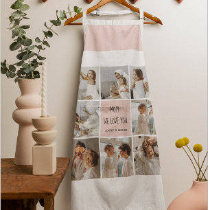 Tablier Collage Photo Maman We Love You Best Mother Cadeau