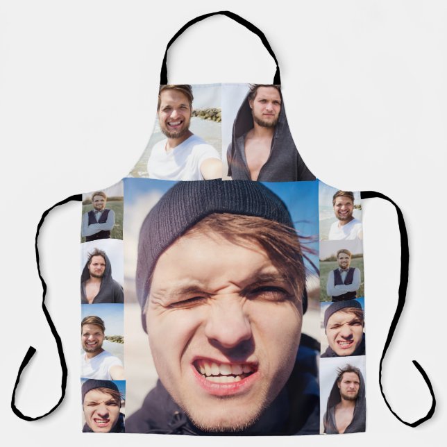 Tablier Collage photo Mettez votre visage sur un (Recto)