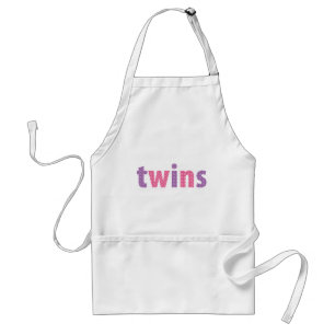 Tablier COLLECTION de JUMEAUX - filles {violette + rose}