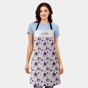 Tablier Collection de Motifs de paniers de fruits - bleuet