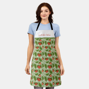 Tablier Collection de Motifs de paniers de fruits - Fraise