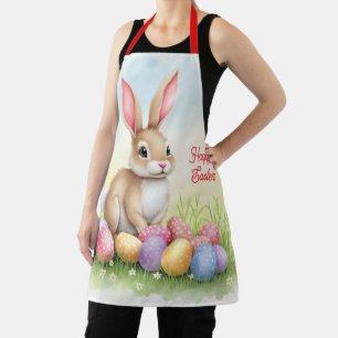 Tablier Collection populaire de lapin de Pâques mignon et