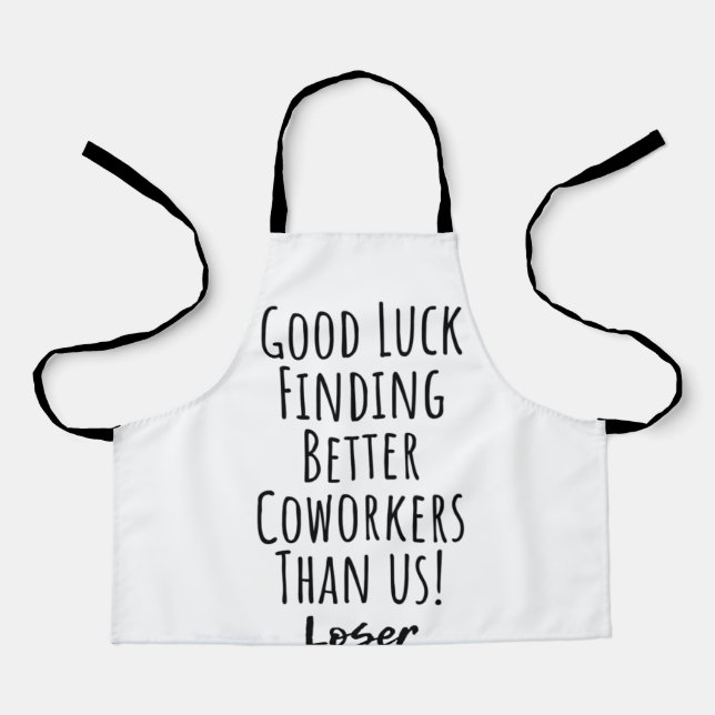 Tablier collègue, collègue, adieu, bonne chance T-shirt (Recto)