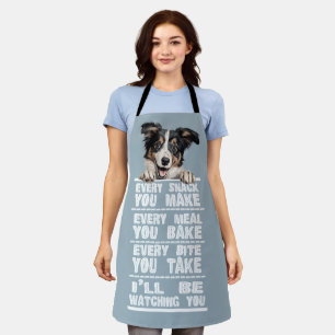Tablier Collie Chien Chaque Snack Que Vous Faites