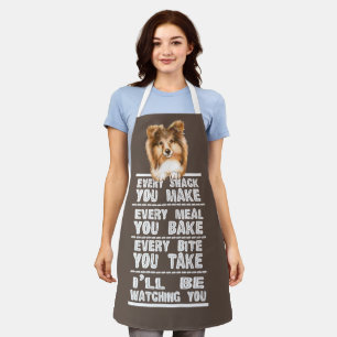 Tablier Collie Rough Sheltie Dog Chaque Snack Que Vous Fai