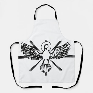 Tablier Colombe du Saint-Esprit Confirmation Religieuse et