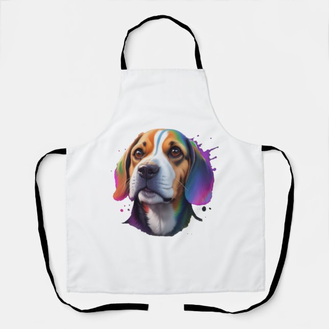 Tablier coloré beagle (Recto)