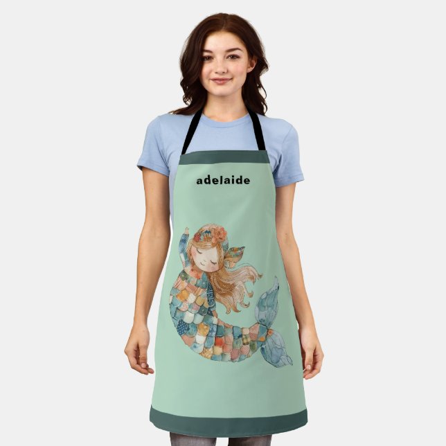 Tablier Colorfu Cute Mermaid (Porté)