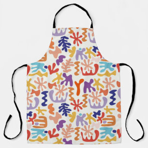 Tablier Colorful Matisse Motif Formes botaniques Abstraite