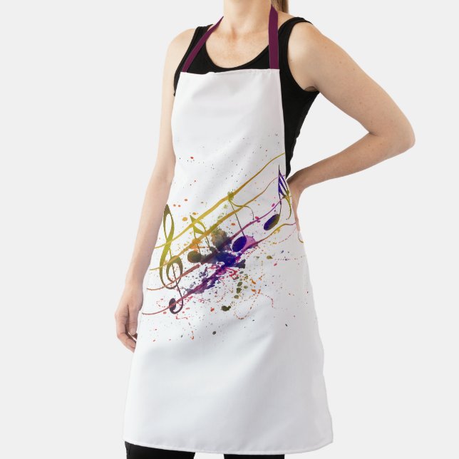 Tablier Colorful music splatter (Insitu)