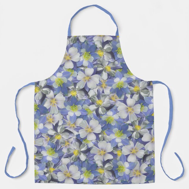 Tablier Columbines Motif sans âme (Recto)