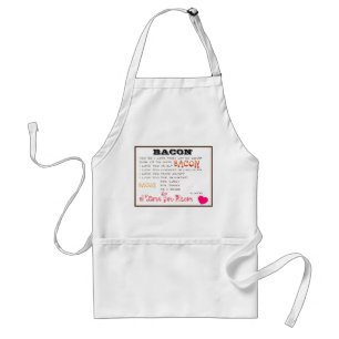 Tablier 'Combien j'aime toi Bacon' pour Hommes ou Femmes