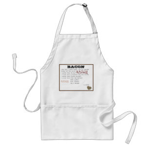 Tablier 'Combien je t'aime Bacon' pour hommes ou femmes