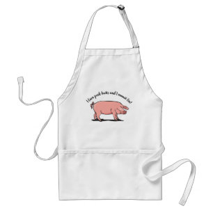 Tablier "Comme des fesses de cochon..."Apron avec cochon