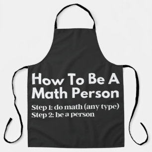 Tablier Comment être une personne mathématique