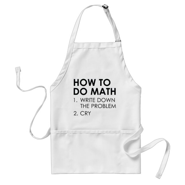 Tablier Comment faire maths (Devant)