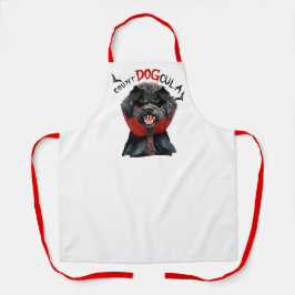 Tablier Comte DOGcula Barbet Chien Drôle Halloween