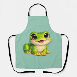 Tablier Conception d'animal Kawaii de grenouille mignonne 