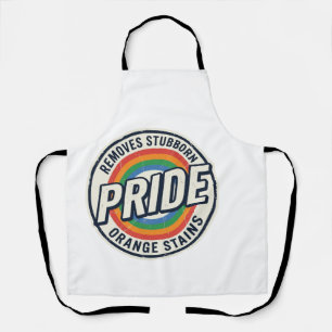 Tablier Conception de badge arc-en-ciel de protestation de