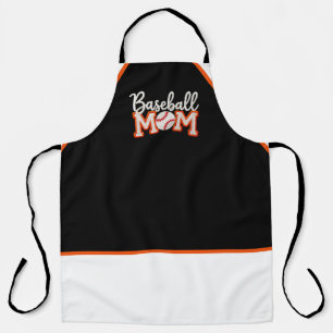 Tablier Conception de boîte-cadeau « Baseball M❤️M » Maman
