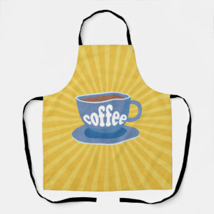 Tablier Conception de café rétro