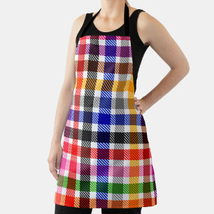 Tablier Conception de carreaux écossais à tartan en twill