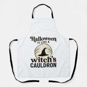 Tablier Conception de chemise de ville d'Halloween de chât