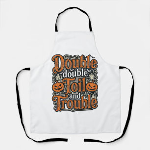 Tablier Conception de chemise Halloween Vintage Double Toi