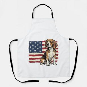 Tablier Conception de chemise pour chien de drapeau patrio