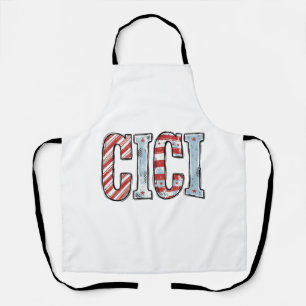 Tablier Conception de chemise vectorielle de nom CICI patr