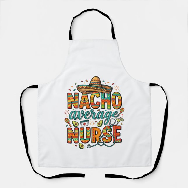 Tablier Conception de chemise vectorielle Nacho Average Nu (Recto)