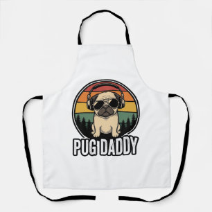Tablier Conception de chemise vectorielle pour chien Pug D