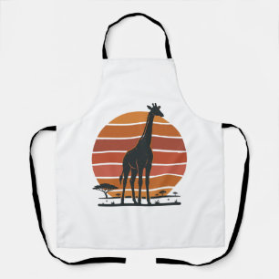 Tablier Conception de chemise vectorielle Safari Coucher d