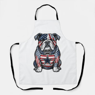 Tablier Conception de chemise vectorielle vintage Bulldog