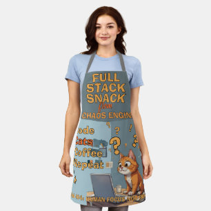 Tablier Conception de code de snack de pile complète de ch