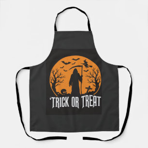 Tablier Conception de la Faucheuse pour Halloween Trick or