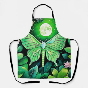 Tablier Conception de la fleur de papillon lunaire