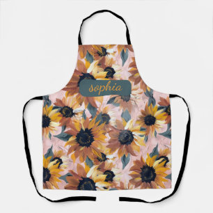 Tablier Conception de l'aquarelle de tournesol