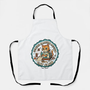 Tablier Conception de mode de couture Chat Cadeau pour ama